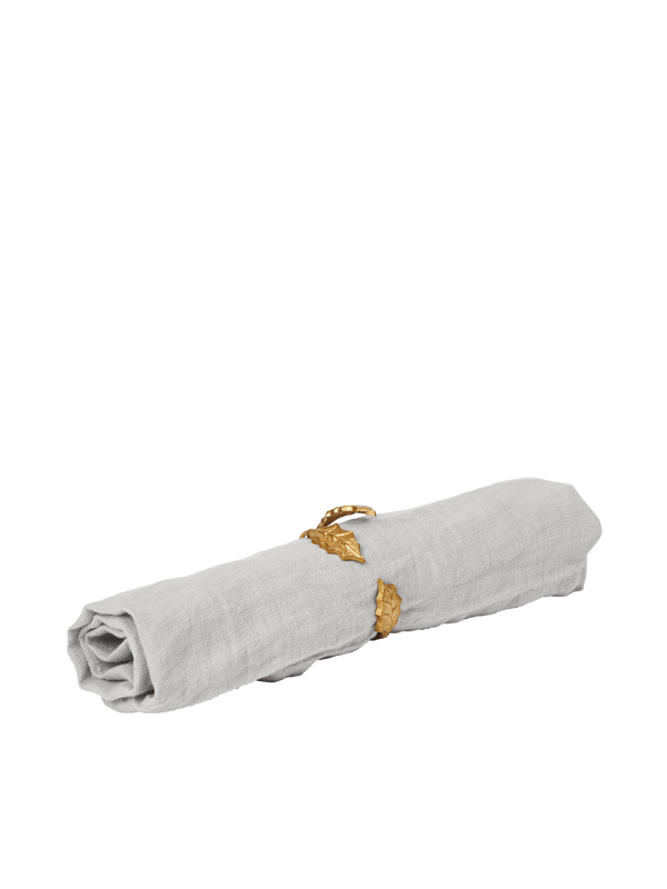 ferm LIVING Holly Leaf Napkin Rings – Set of 4 – Brass