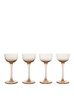 ferm LIVING Host Liqueur Glasses – Set of 4 – Blush