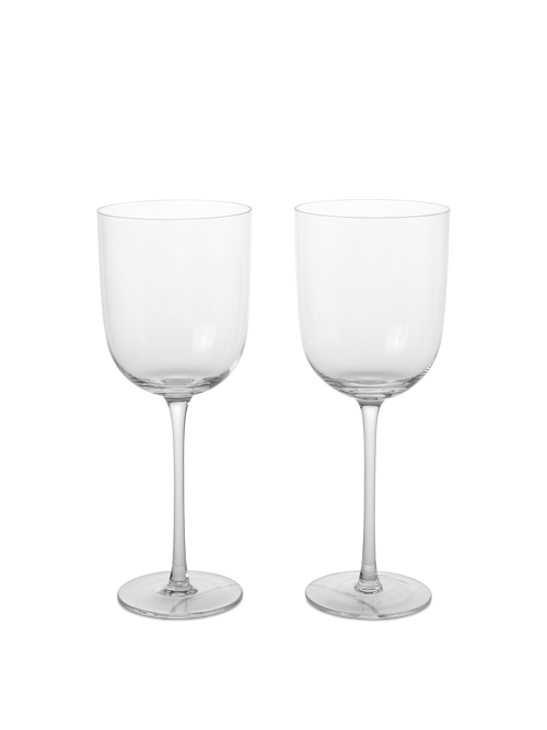 ferm LIVING Host Red Wine Glasses – Set of 2 – Clear