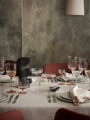 ferm LIVING Host Red Wine Glasses – Set of 2 – Blush