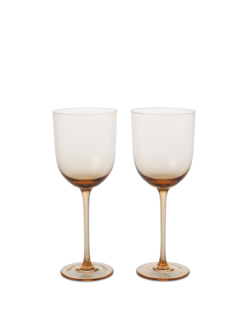 ferm LIVING Host White Wine Glasses – Set of 2 – Blush