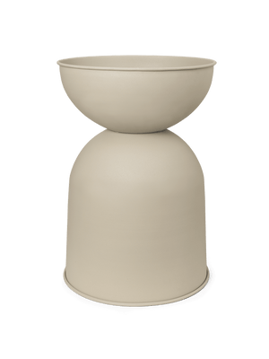 ferm LIVING Hourglass Pot Large – Cashmere