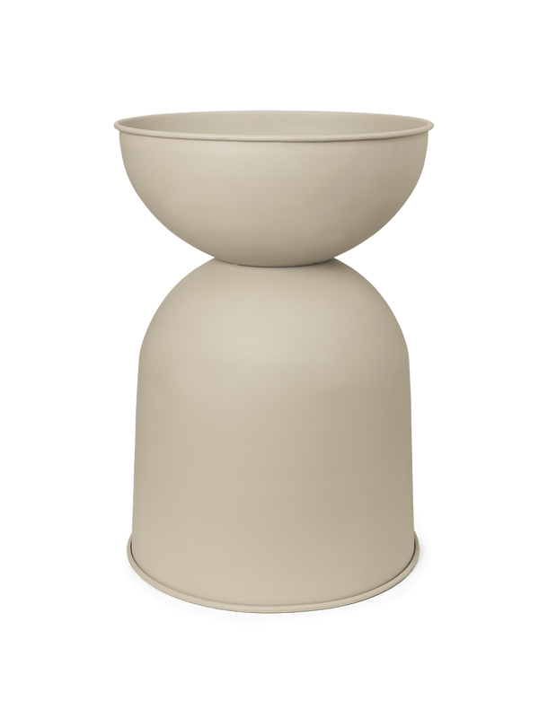 ferm LIVING Hourglass Pot Large – Cashmere