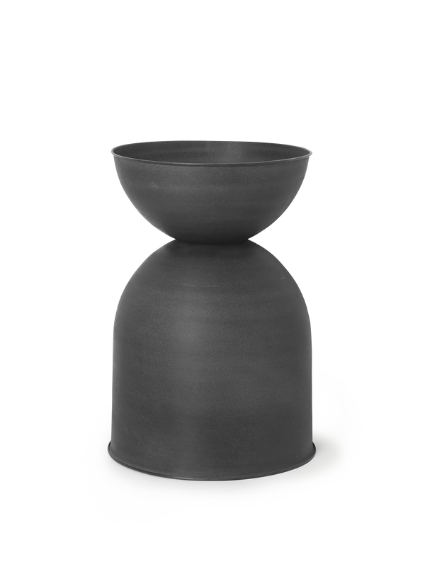 ferm LIVING Hourglass Pot Medium – Black
