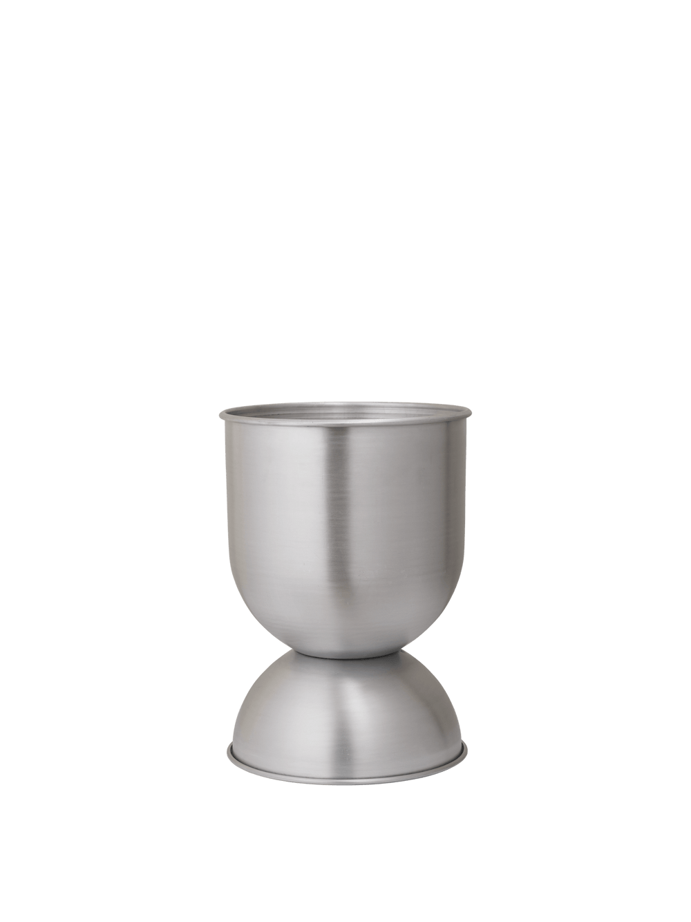 ferm LIVING Hourglass Pot Small – Aluminium