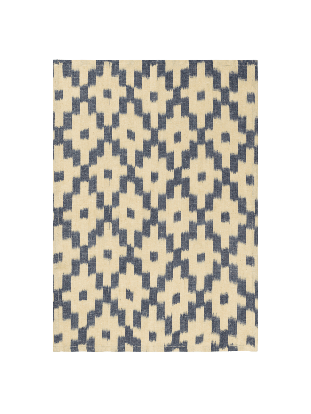 ferm LIVING Ikat Tea Towel – Ink Blue / Off-white