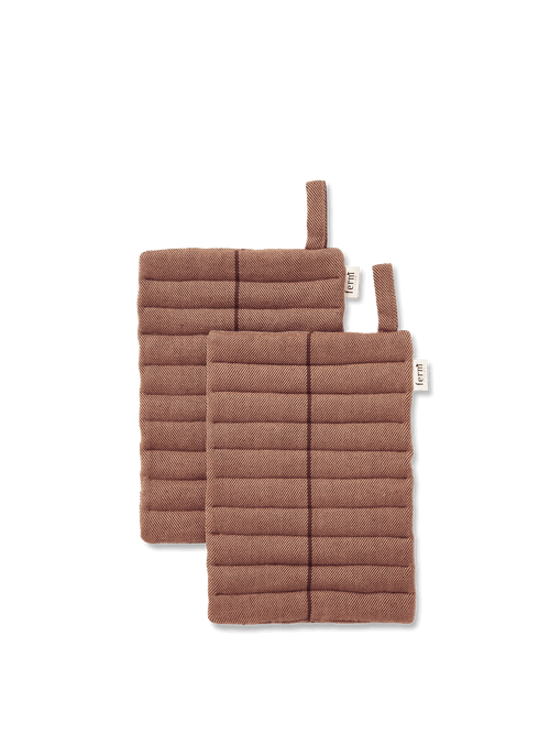ferm LIVING Ito Pot Holder – Set of 2 – Hazel