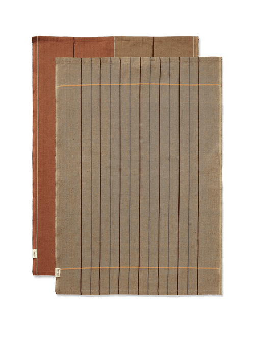 ferm LIVING Ito Tea Towel – Set of 2 – Hazel / Oat