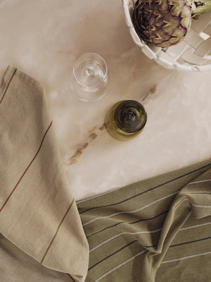 ferm LIVING Ito Tea Towel – Set of 2 – Seaweed / Flax