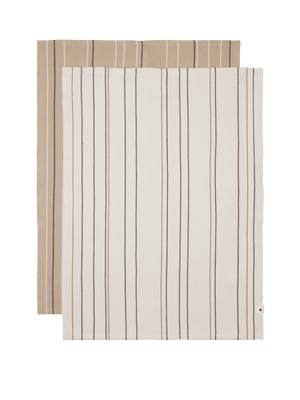 ferm LIVING Ito Tea Towel – Set of 2 – Parchment / Cashmere