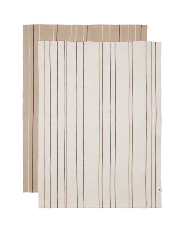 ferm LIVING Ito Tea Towel – Set of 2 – Parchment / Cashmere