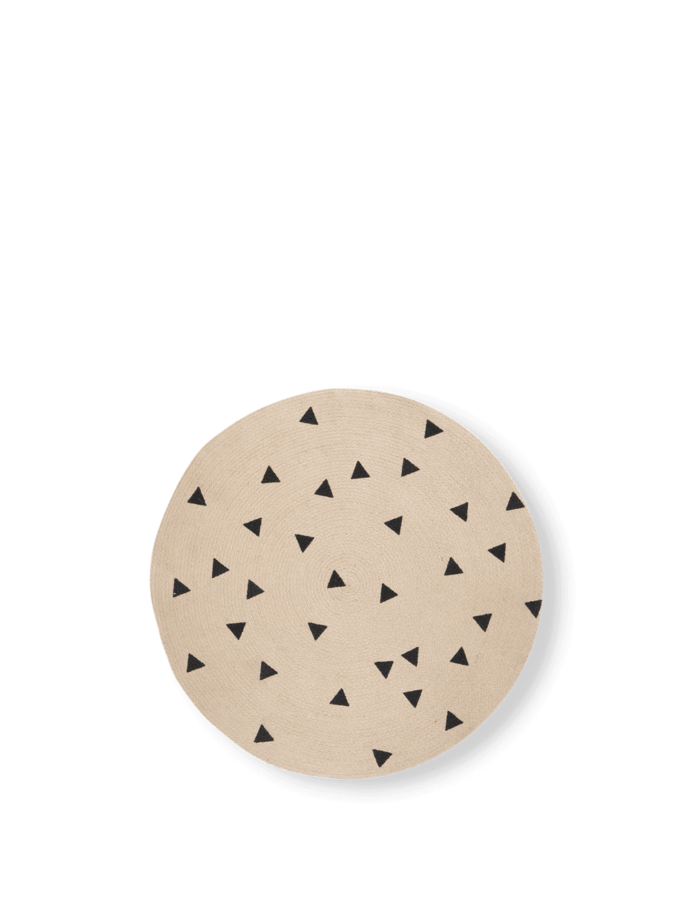 ferm LIVING Jute Carpet Small – Black Triangles