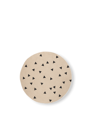 ferm LIVING Jute Carpet Small – Black Triangles