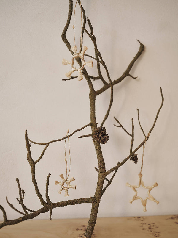 ferm LIVING Jute Stars – Set of 3 – Natural