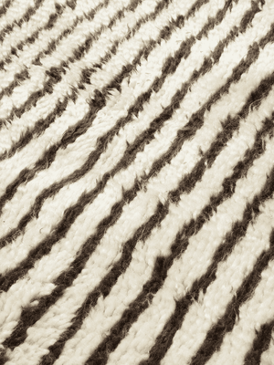 ferm LIVING Kami Knotted Rug 120 x 180 cm – Off-white / Coffee