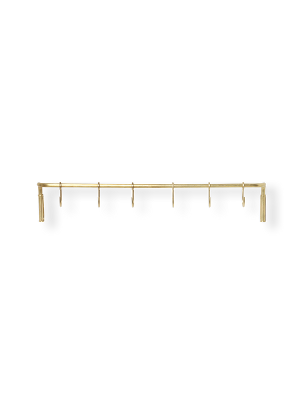 ferm LIVING Kitchen Rod incl. 6 Hooks – Brass