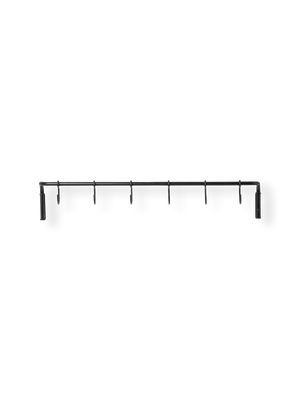 ferm LIVING Kitchen Rod incl. 6 Hooks – Black