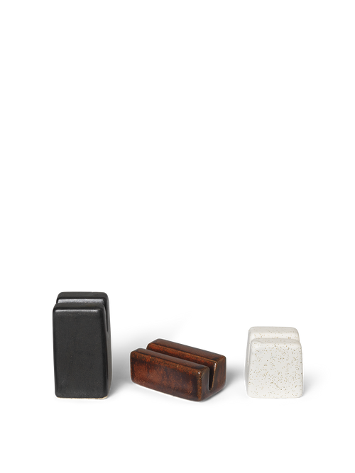 ferm LIVING Koa Card Holders – Set of 3 – Multi