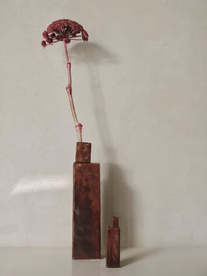 ferm LIVING Koa Vase H40 cm – Red Brown