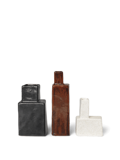 ferm LIVING Koa Vases – Set of 3 – Multi