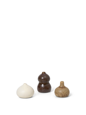 ferm LIVING Komo Mini Vases – Set of 3 – Multi