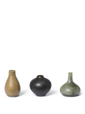ferm LIVING Komo Mini Vases – Set of 3 – Calm Blend