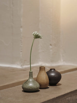 ferm LIVING Komo Mini Vases – Set of 3 – Calm Blend