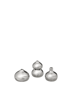 ferm LIVING Komo Mini Vases – Set of 3 – Silver