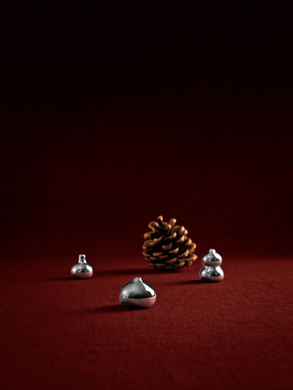 ferm LIVING Komo Mini Vases – Set of 3 – Silver