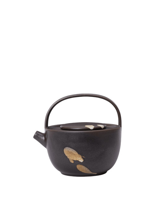 ferm LIVING Koyo Teapot – Dark Brown / Buff