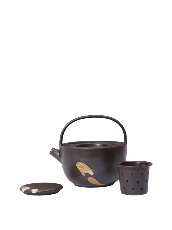 ferm LIVING Koyo Teapot – Dark Brown / Buff