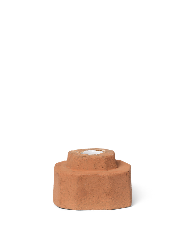 ferm LIVING Kurinu Candle Holder – Terracotta