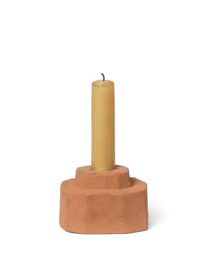 ferm LIVING Kurinu Candle Holder – Terracotta