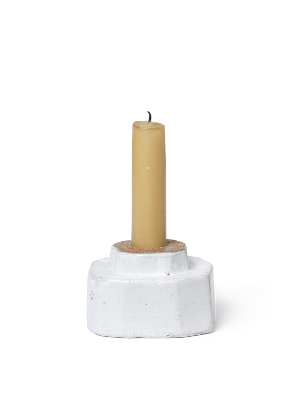 ferm LIVING Kurinu Candle Holder – White