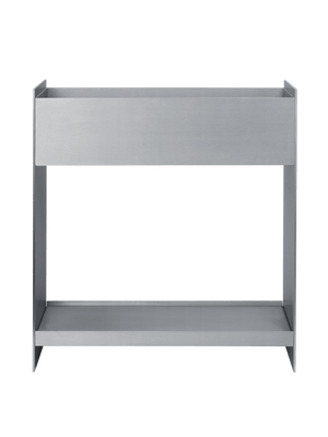 ferm LIVING Lager Plant Box With Shelf – Aluminium
