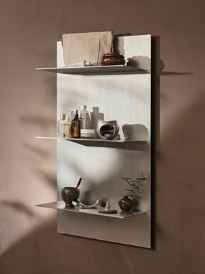 ferm LIVING Lager Wall Shelf Triple – Aluminium
