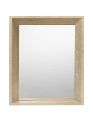 ferm LIVING Lancet Mirror – Travertine