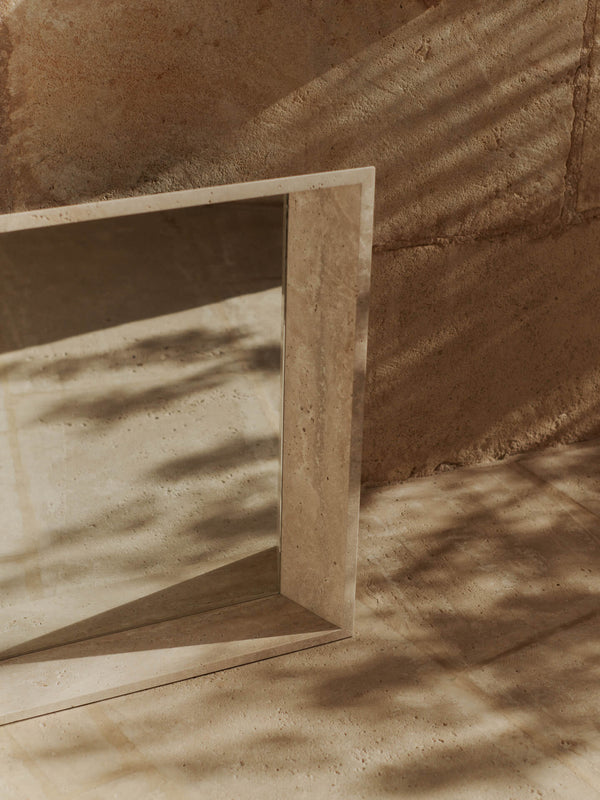 ferm LIVING Lancet Mirror – Travertine