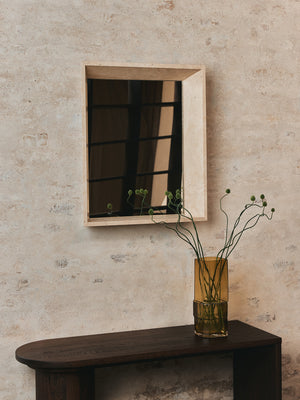 ferm LIVING Lancet Mirror – Travertine