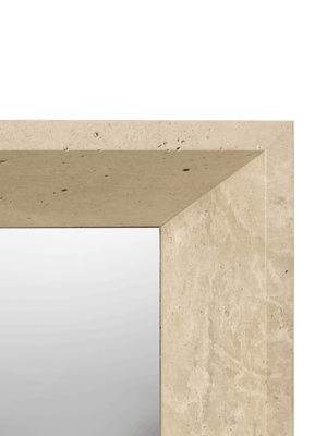 ferm LIVING Lancet Mirror – Travertine