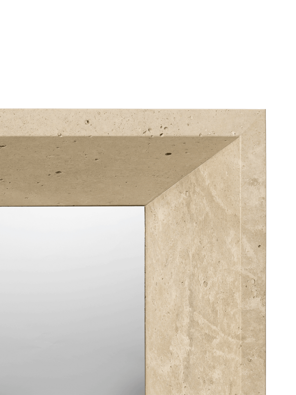 ferm LIVING Lancet Mirror – Travertine