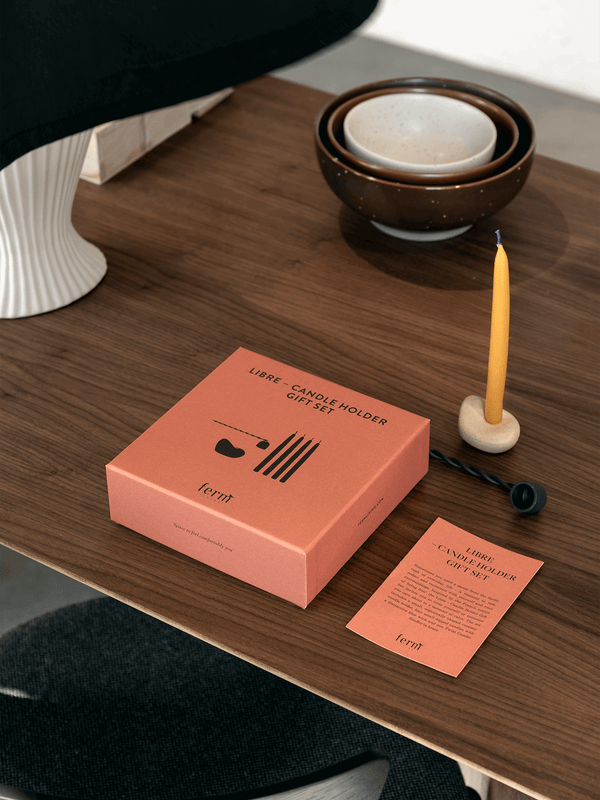 ferm LIVING Libre Candle Holder Gift Set – Mixed