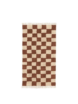 ferm LIVING Mara Washable Rug – Rust / Warm Sand