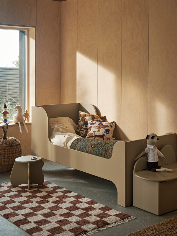 ferm LIVING Mara Washable Rug – Rust / Warm Sand