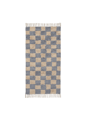 ferm LIVING Mara Washable Rug – Mist Blue / Warm Sand