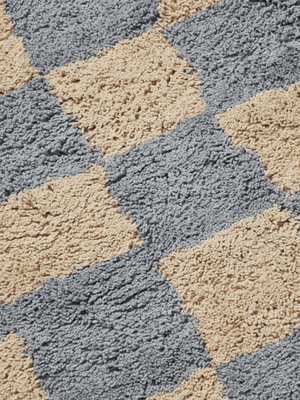 ferm LIVING Mara Washable Rug – Mist Blue / Warm Sand