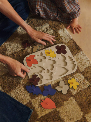 ferm LIVING Mara Washable Rug – Tan / Warm Sand