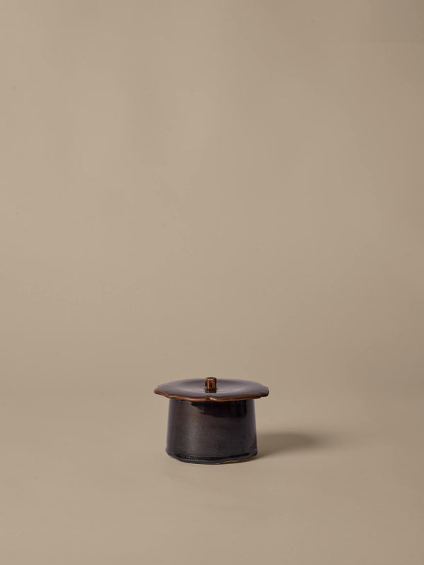 ferm LIVING Marnen Jar H9 cm – Carob Brown