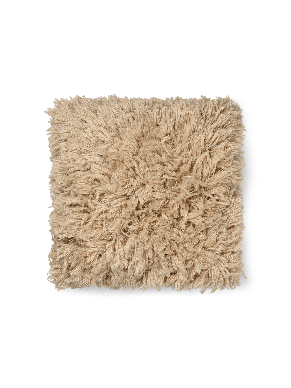 ferm LIVING Meadow High Pile Cushion Cover – Light Sand