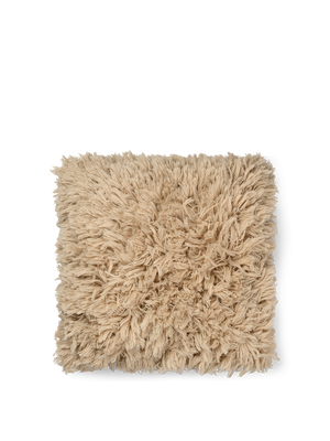 ferm LIVING Meadow High Pile Cushion – Light Sand